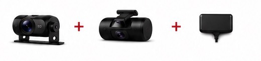 DocuDrive road-facing camera, driver-facing dashcam, and GPS module